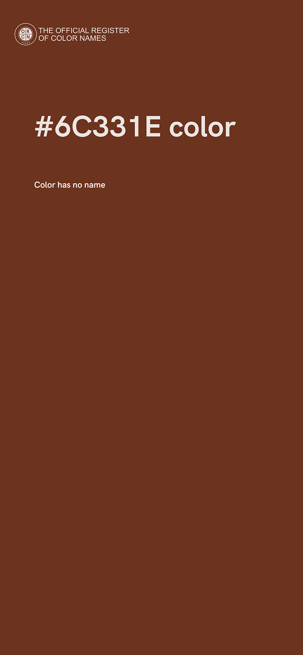 #6C331E color image