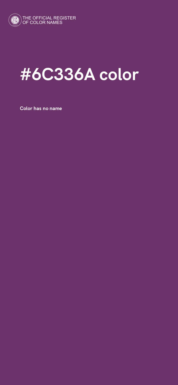#6C336A color image
