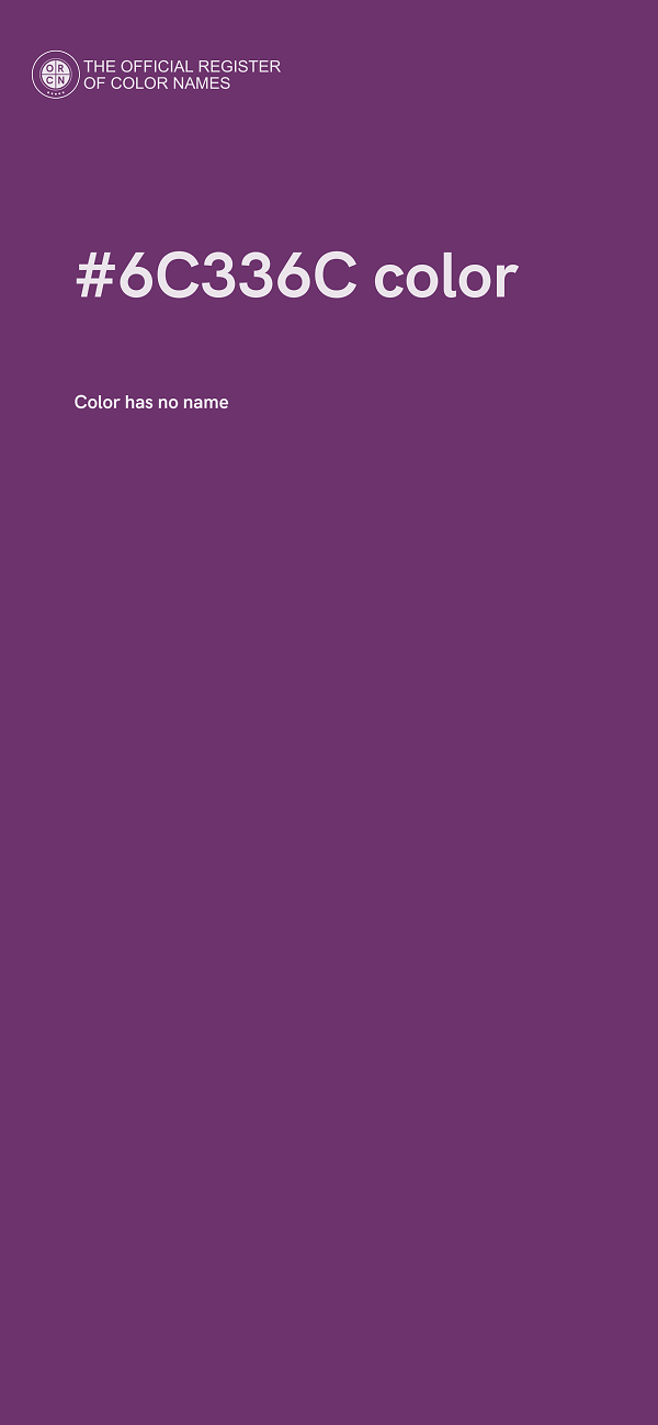 #6C336C color image