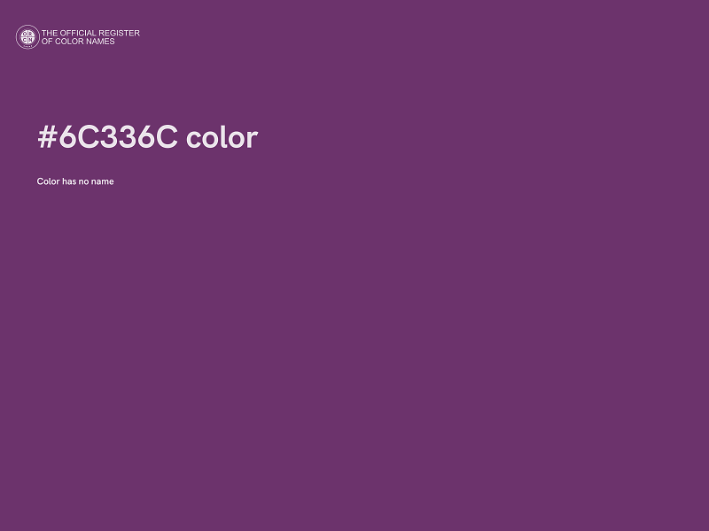 #6C336C color image