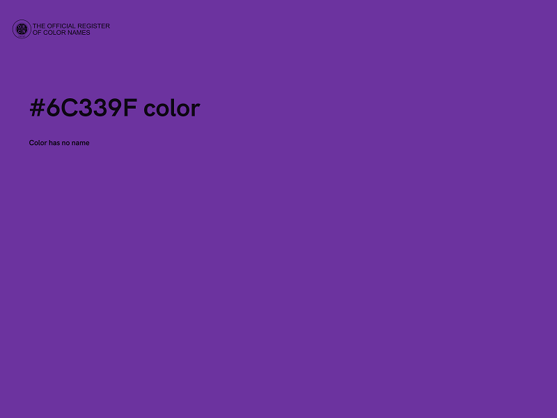 #6C339F color image