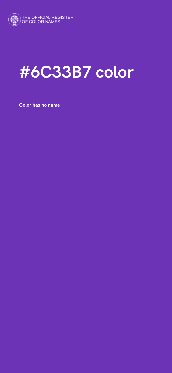 #6C33B7 color image