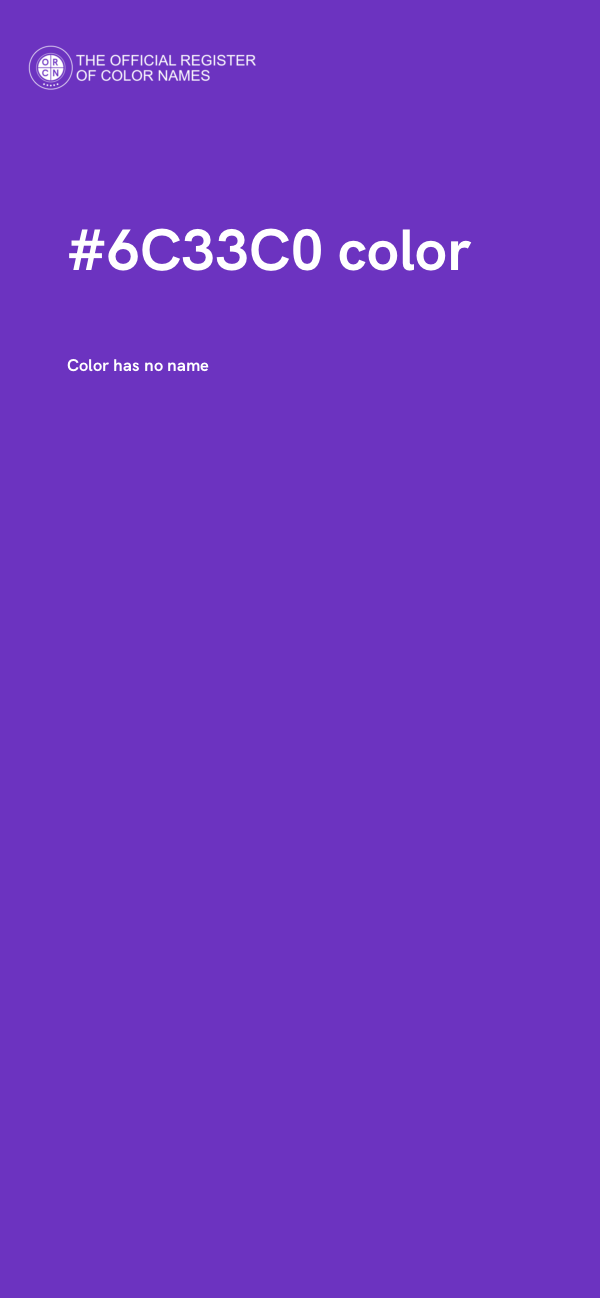 #6C33C0 color image