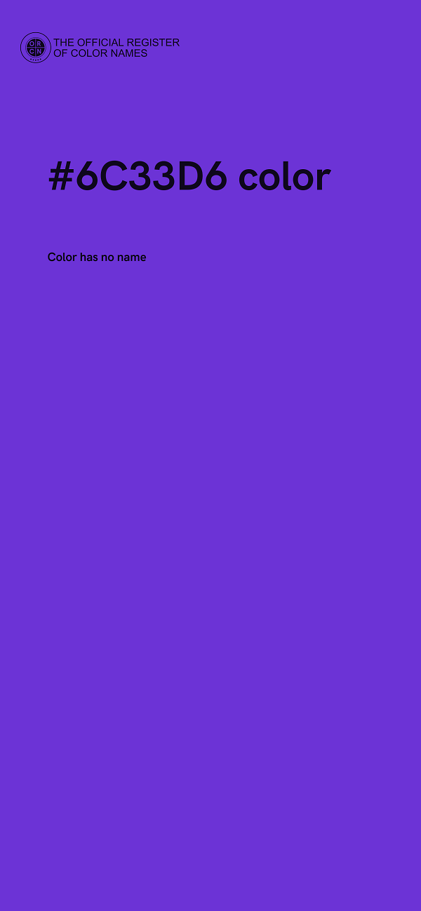 #6C33D6 color image