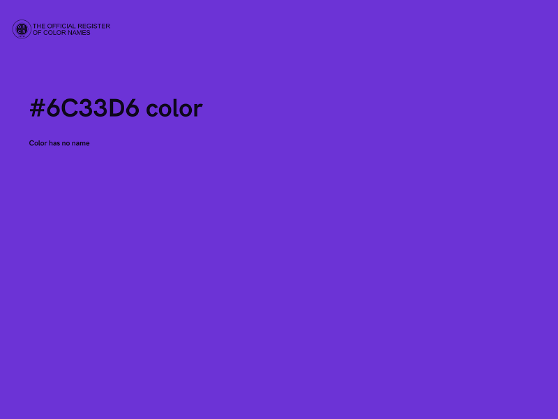 #6C33D6 color image