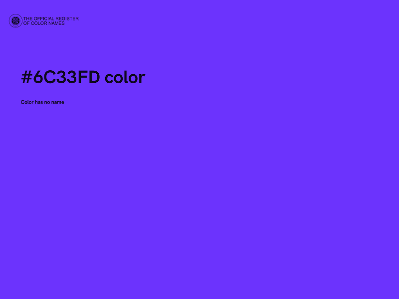 #6C33FD color image