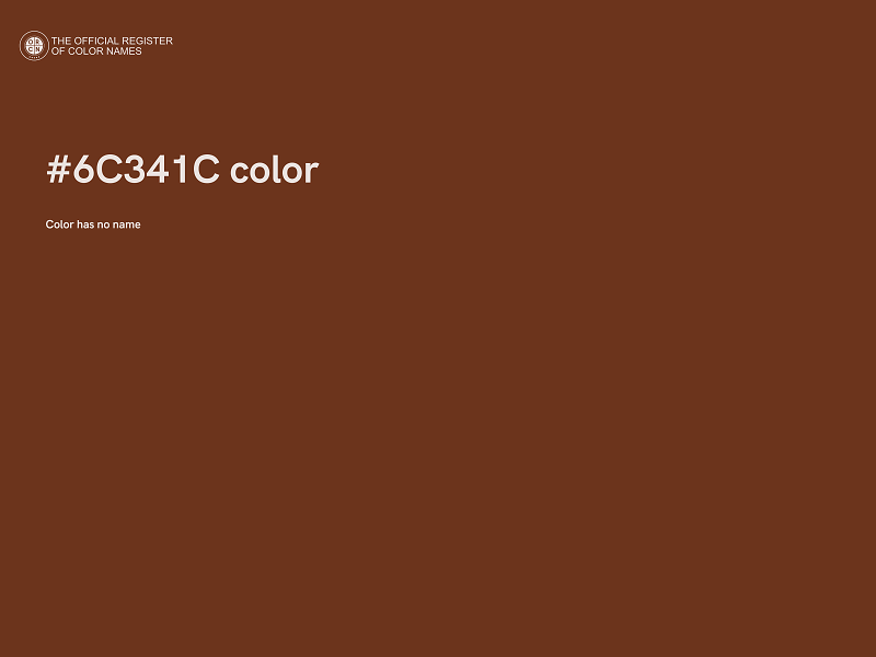 #6C341C color image