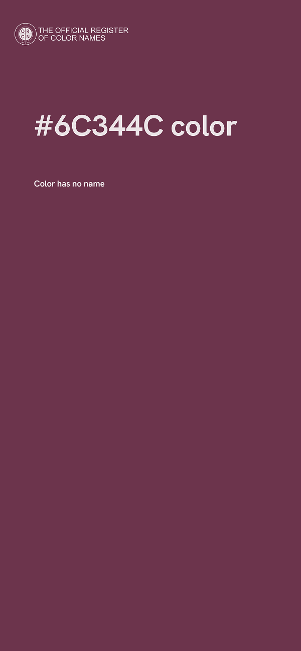 #6C344C color image