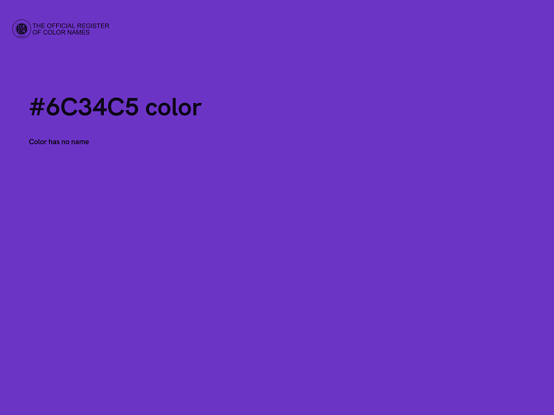 #6C34C5 color image