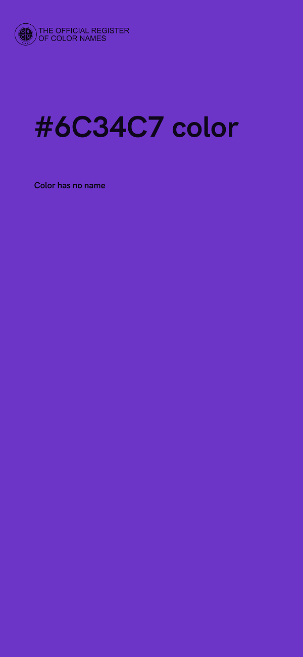 #6C34C7 color image