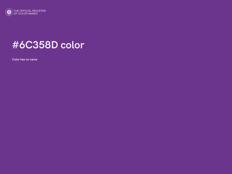 #6C358D color image