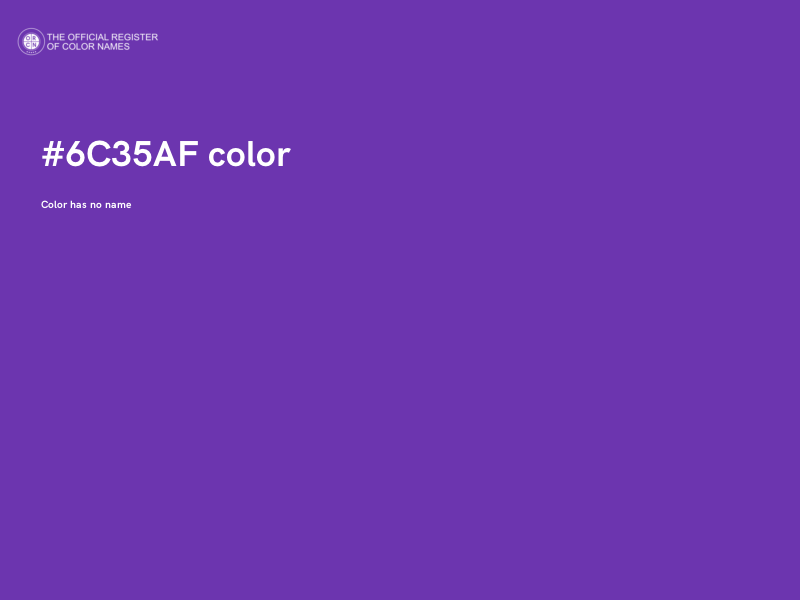 #6C35AF color image