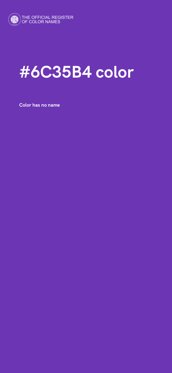 #6C35B4 color image