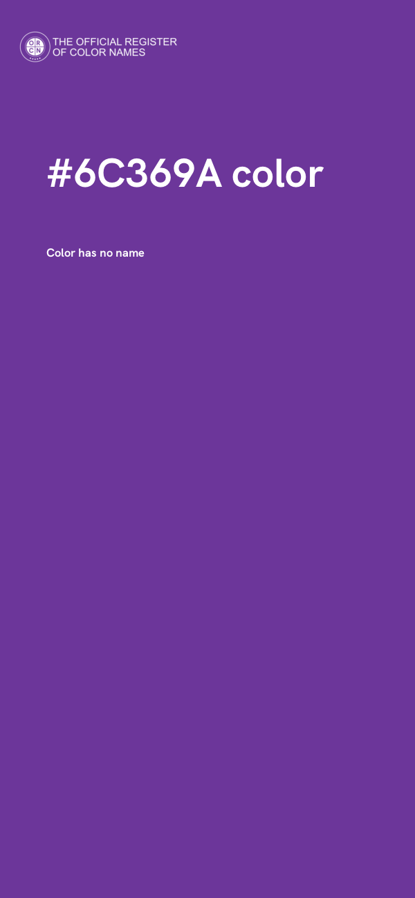 #6C369A color image