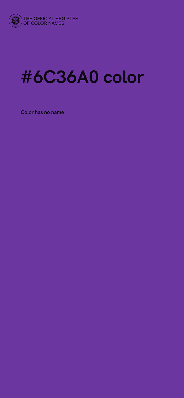 #6C36A0 color image