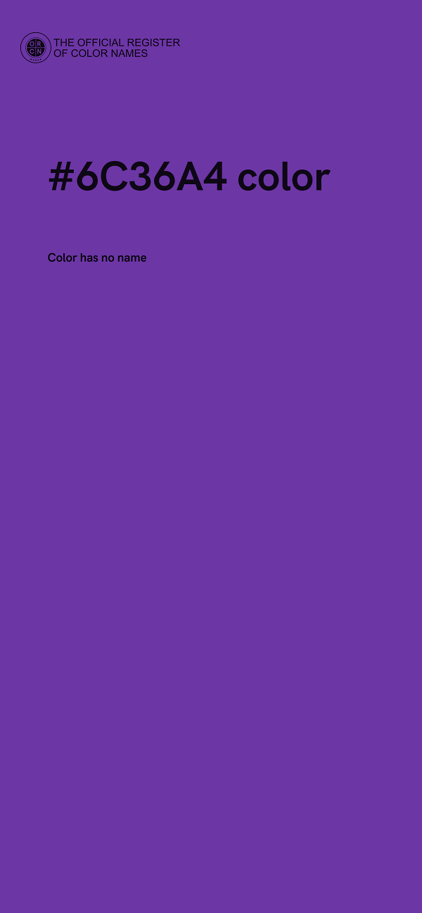 #6C36A4 color image