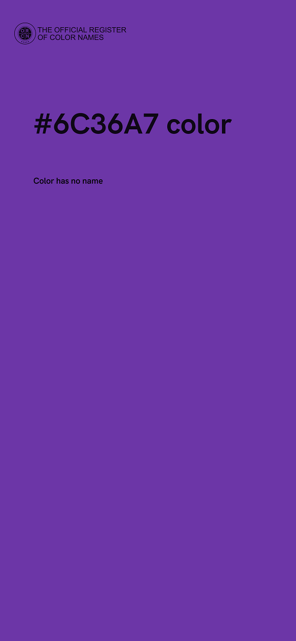 #6C36A7 color image