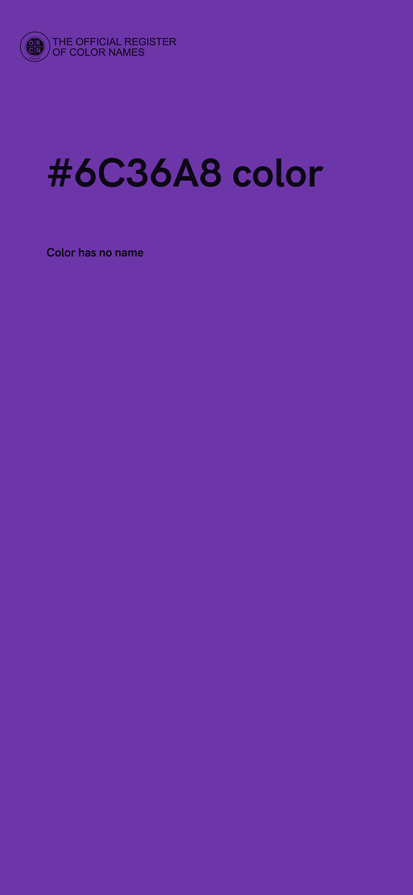 #6C36A8 color image