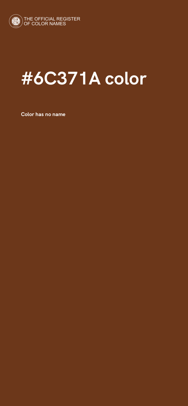 #6C371A color image