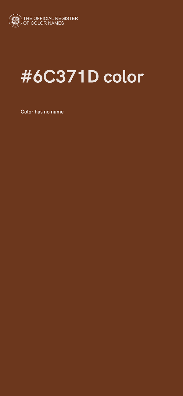 #6C371D color image