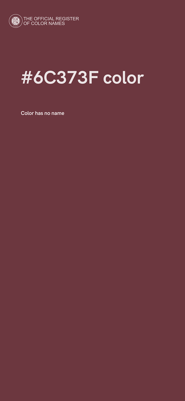 #6C373F color image