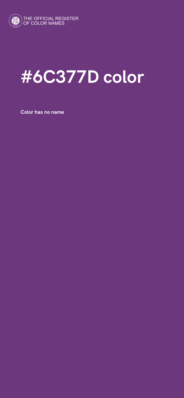 #6C377D color image