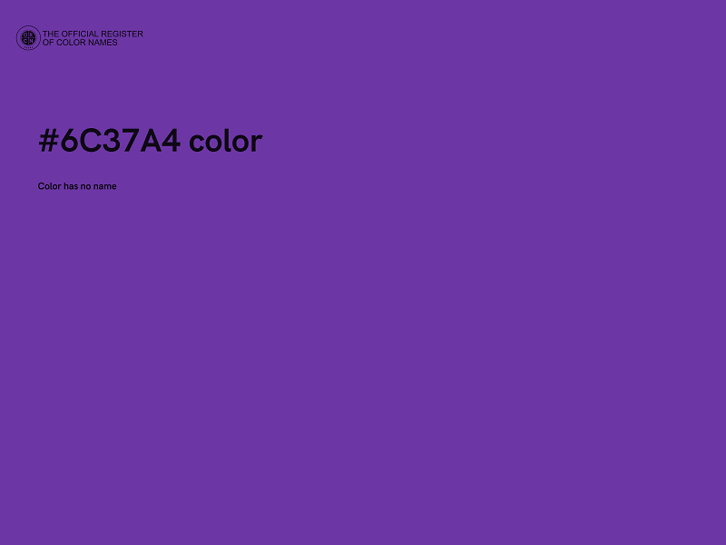 #6C37A4 color image