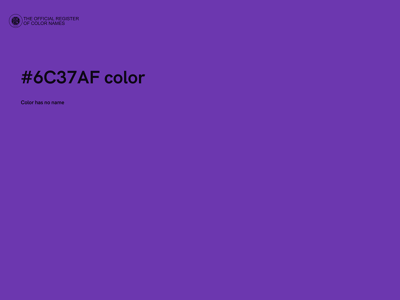 #6C37AF color image