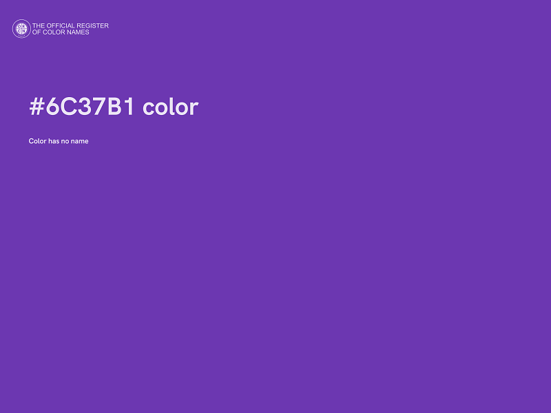 #6C37B1 color image