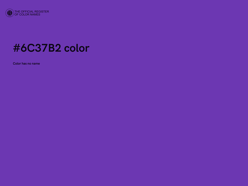 #6C37B2 color image