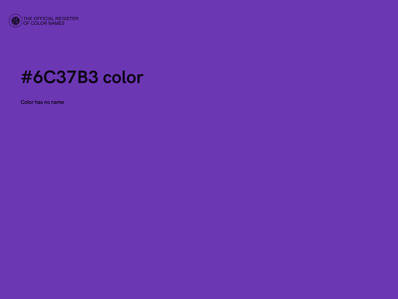 #6C37B3 color image