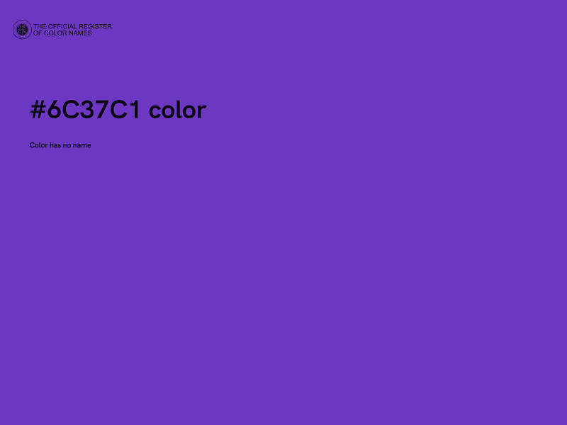 #6C37C1 color image