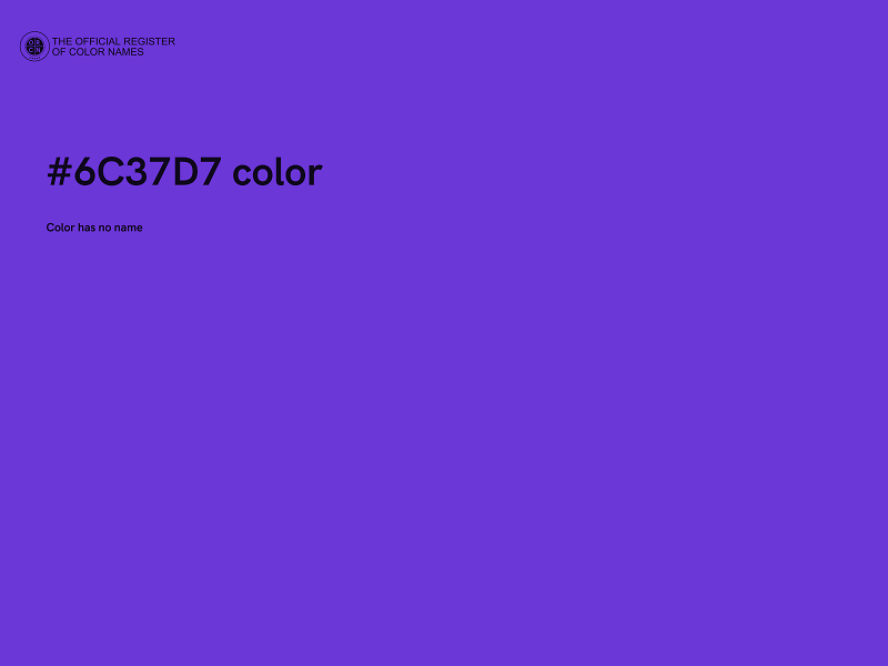 #6C37D7 color image