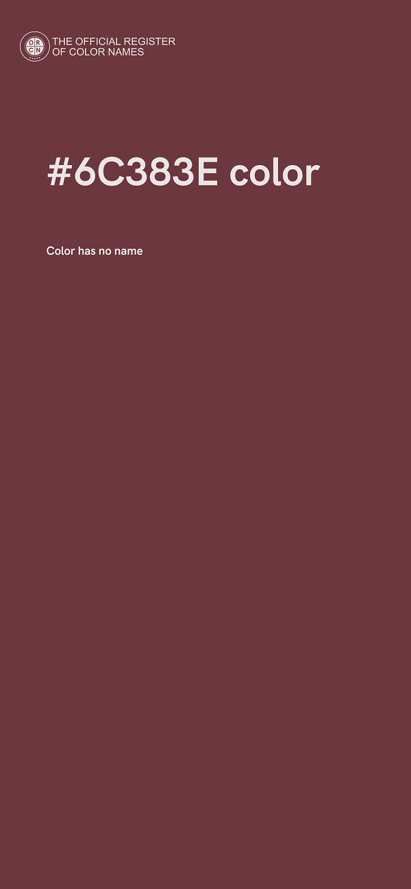 #6C383E color image