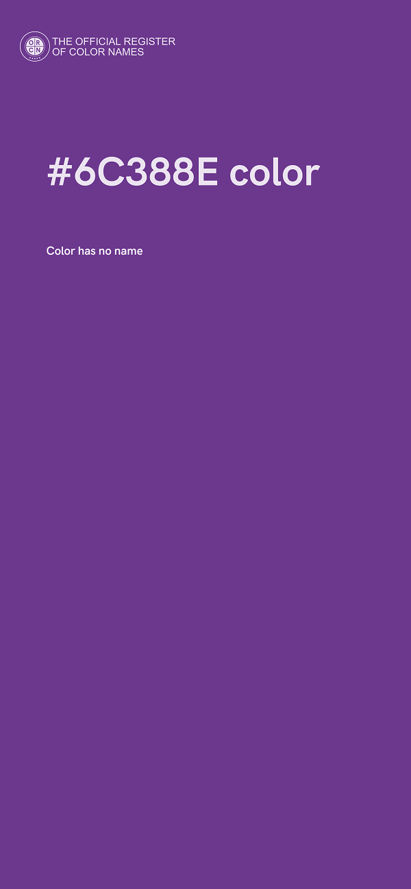 #6C388E color image