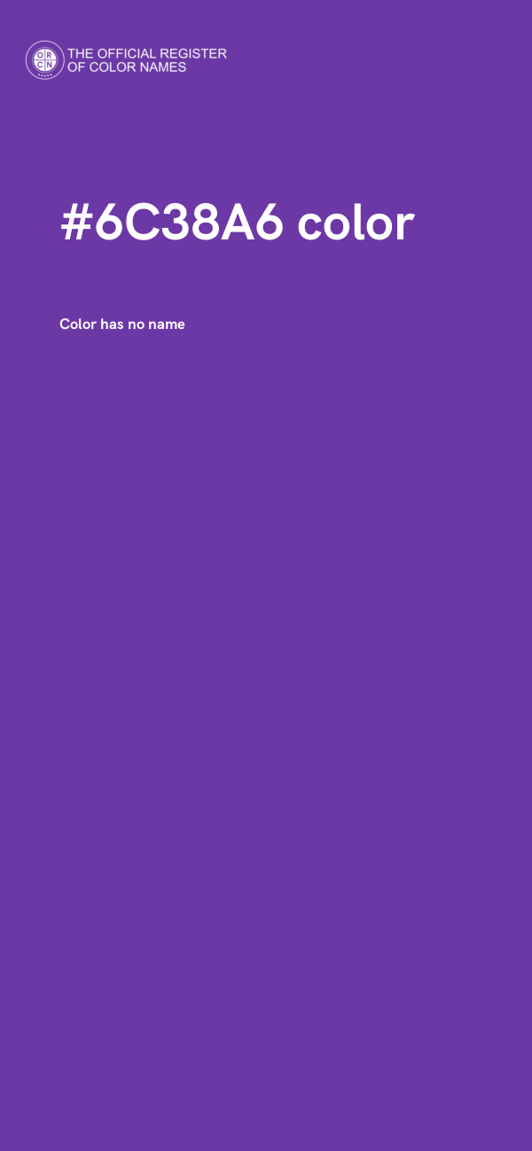 #6C38A6 color image