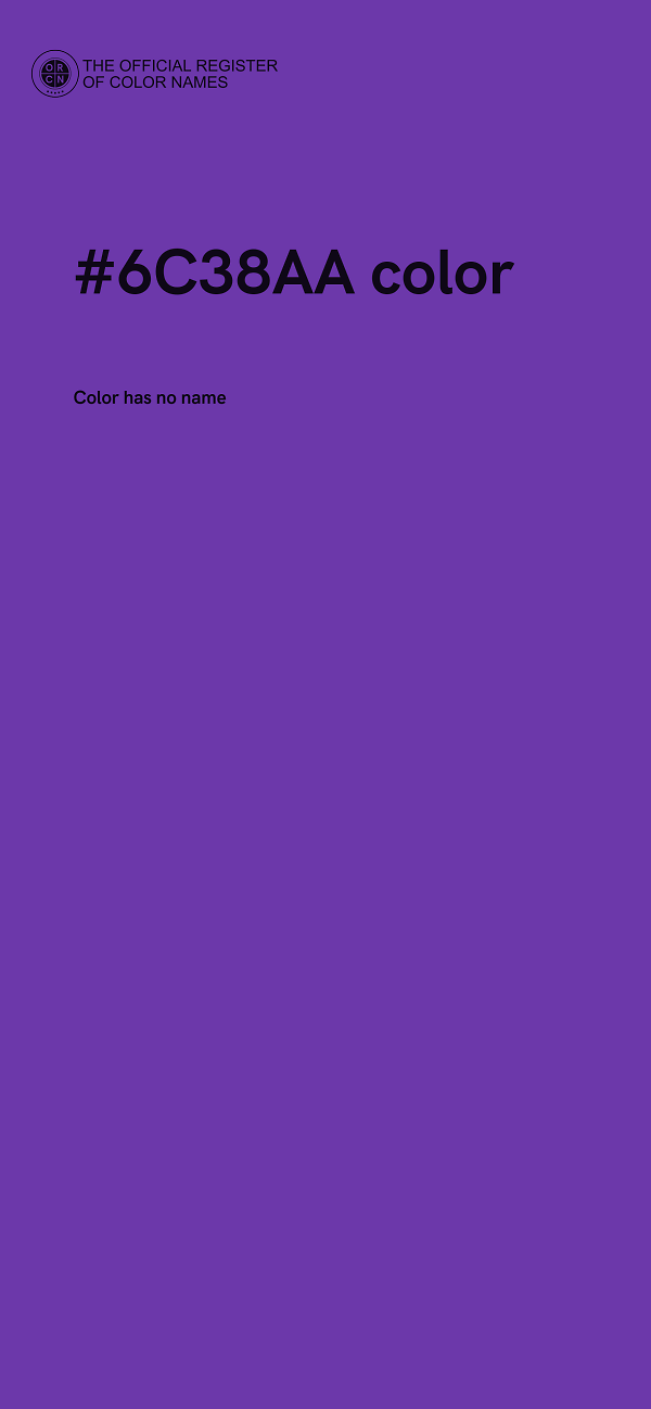 #6C38AA color image