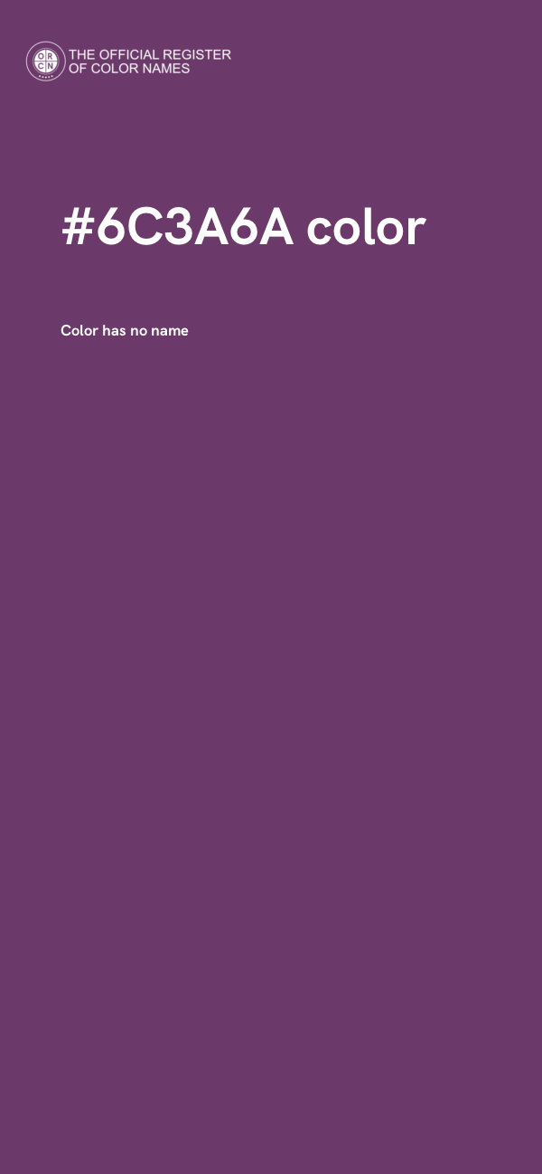 #6C3A6A color image