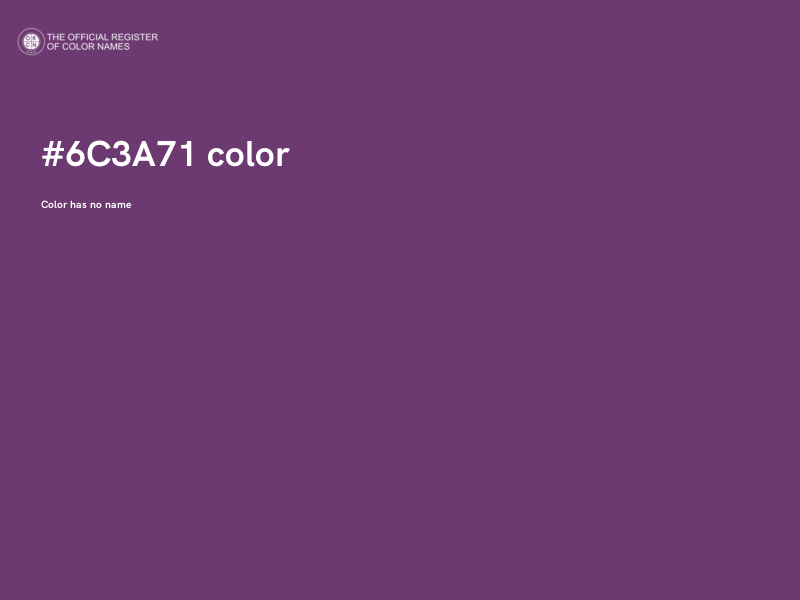 #6C3A71 color image