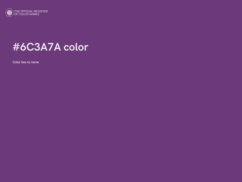 #6C3A7A color image