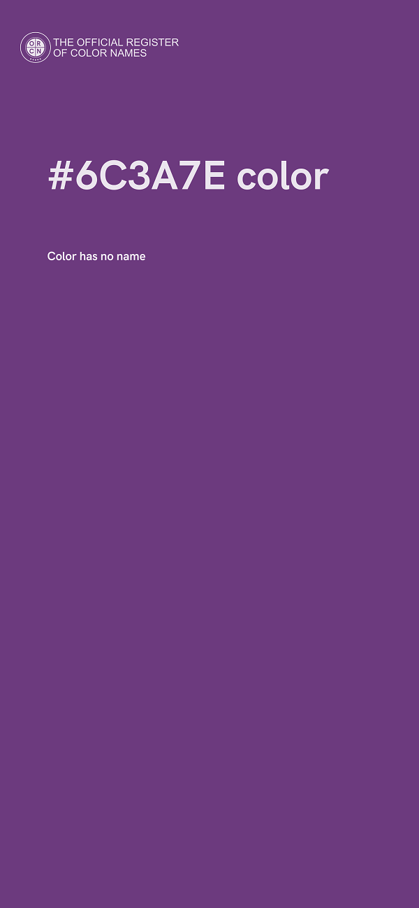 #6C3A7E color image