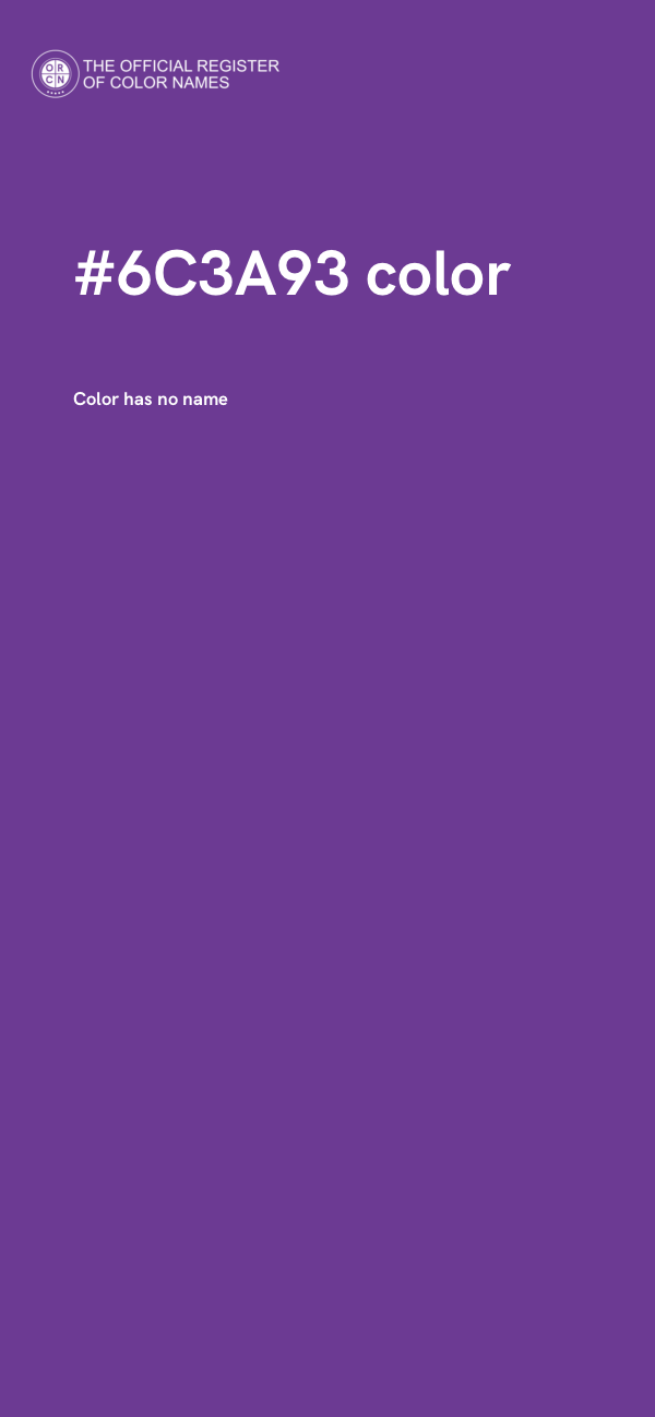 #6C3A93 color image