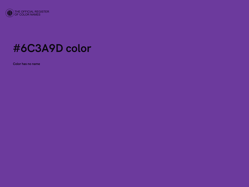 #6C3A9D color image