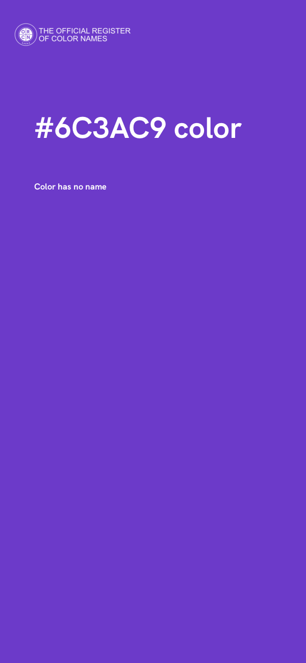#6C3AC9 color image