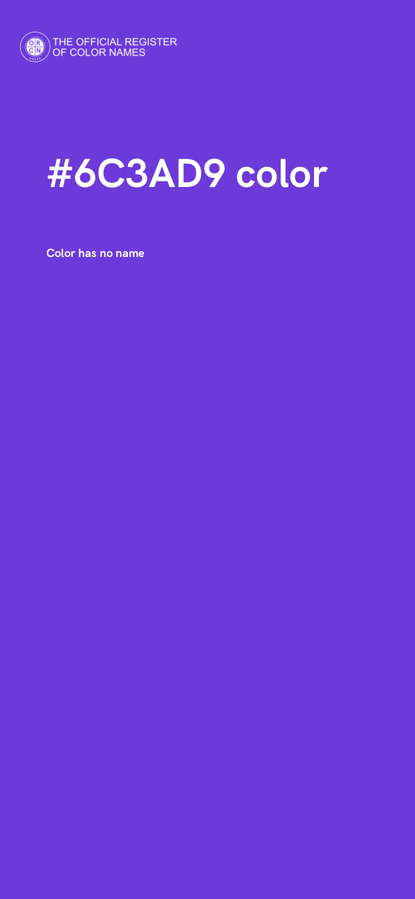 #6C3AD9 color image