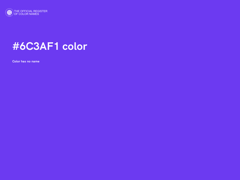 #6C3AF1 color image