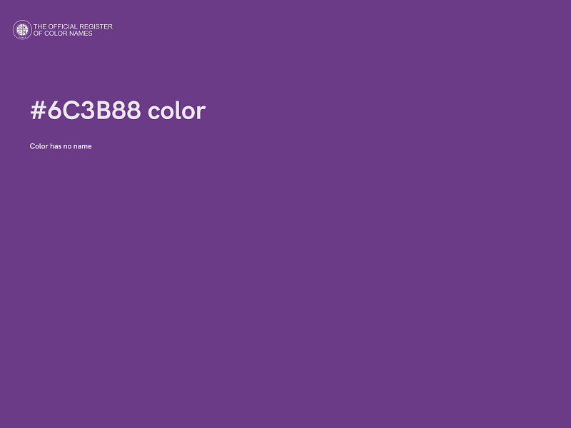 #6C3B88 color image