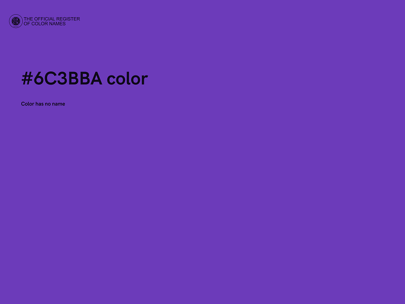 #6C3BBA color image