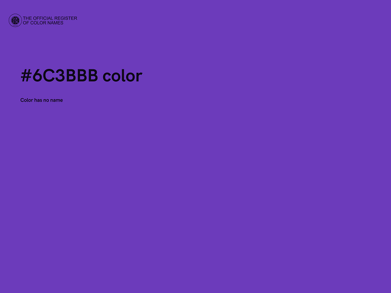 #6C3BBB color image