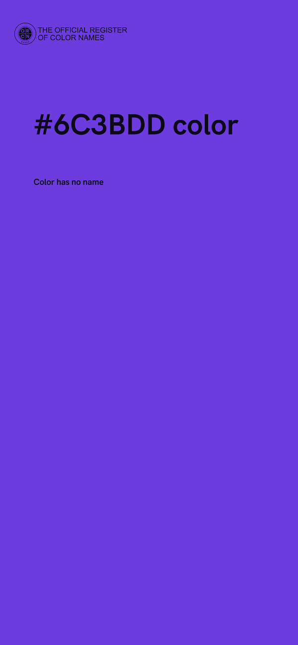 #6C3BDD color image